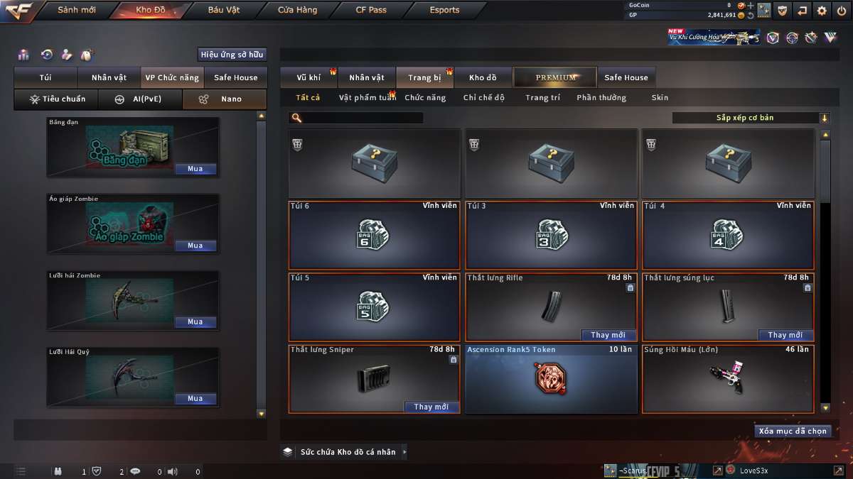 shop acc cf uy tin gia re